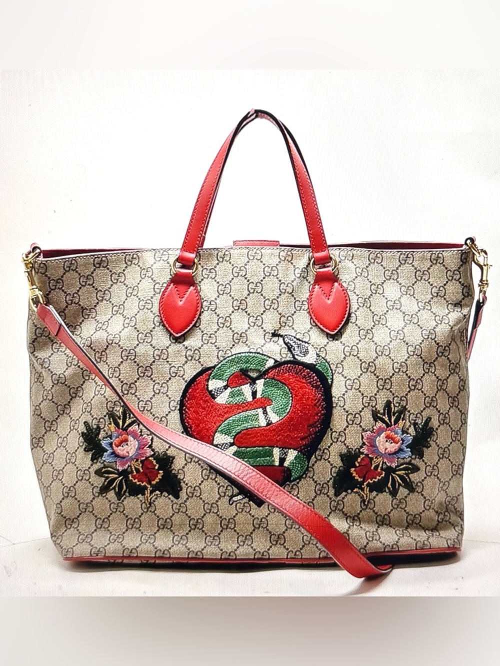🆕 Gucci GG XL Heart/ snake Tote Bag🥰
